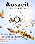 Quelle: Christoph Brandt via Canva Einladung zum alternativen Gottesdienst am 20. Juli 2025 um 19 Uhr in Sonderriet
